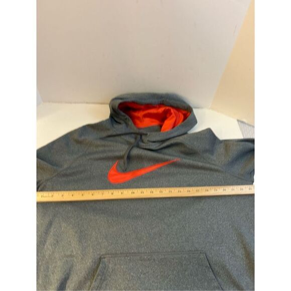Nike xl women’s hoodie gray pink swoosh dri fit - Picture 5 of 7
